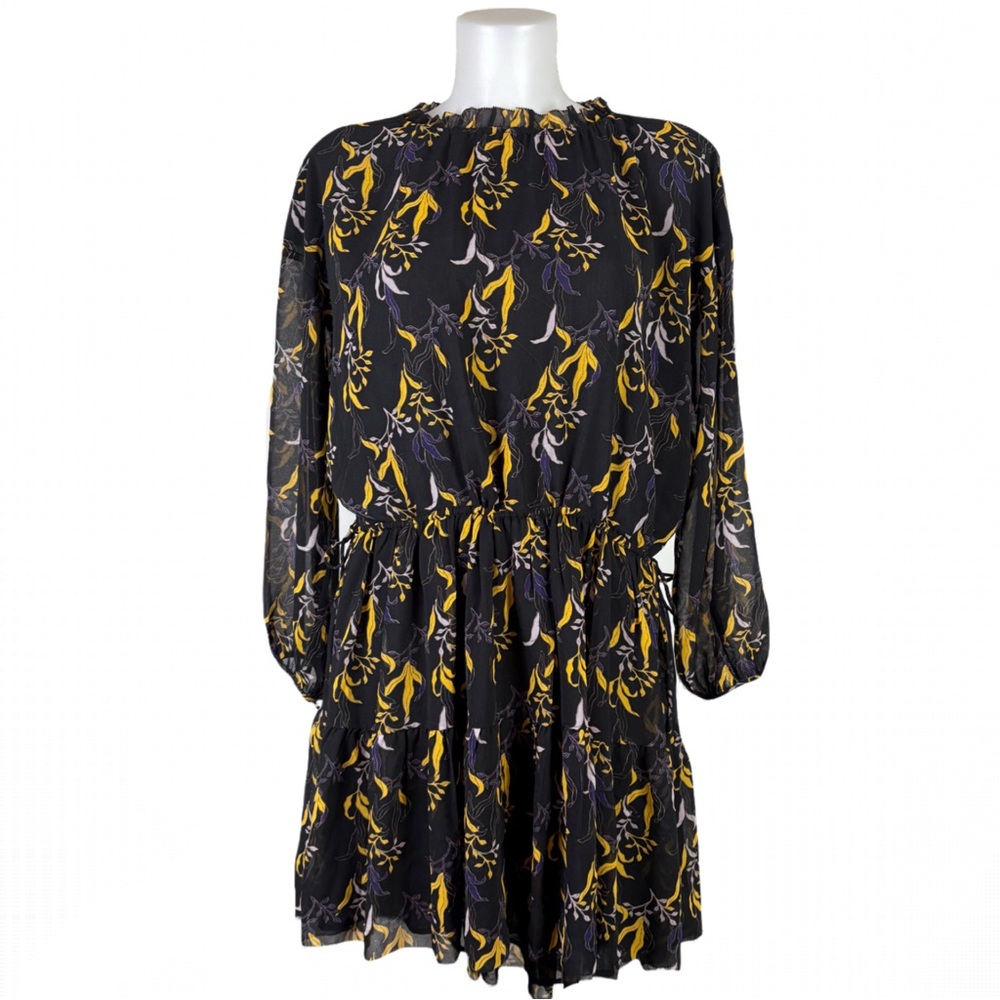 Le Fou Wilfred Leman Dress - Long Sleeve Flowing Mini Boho Style Dress